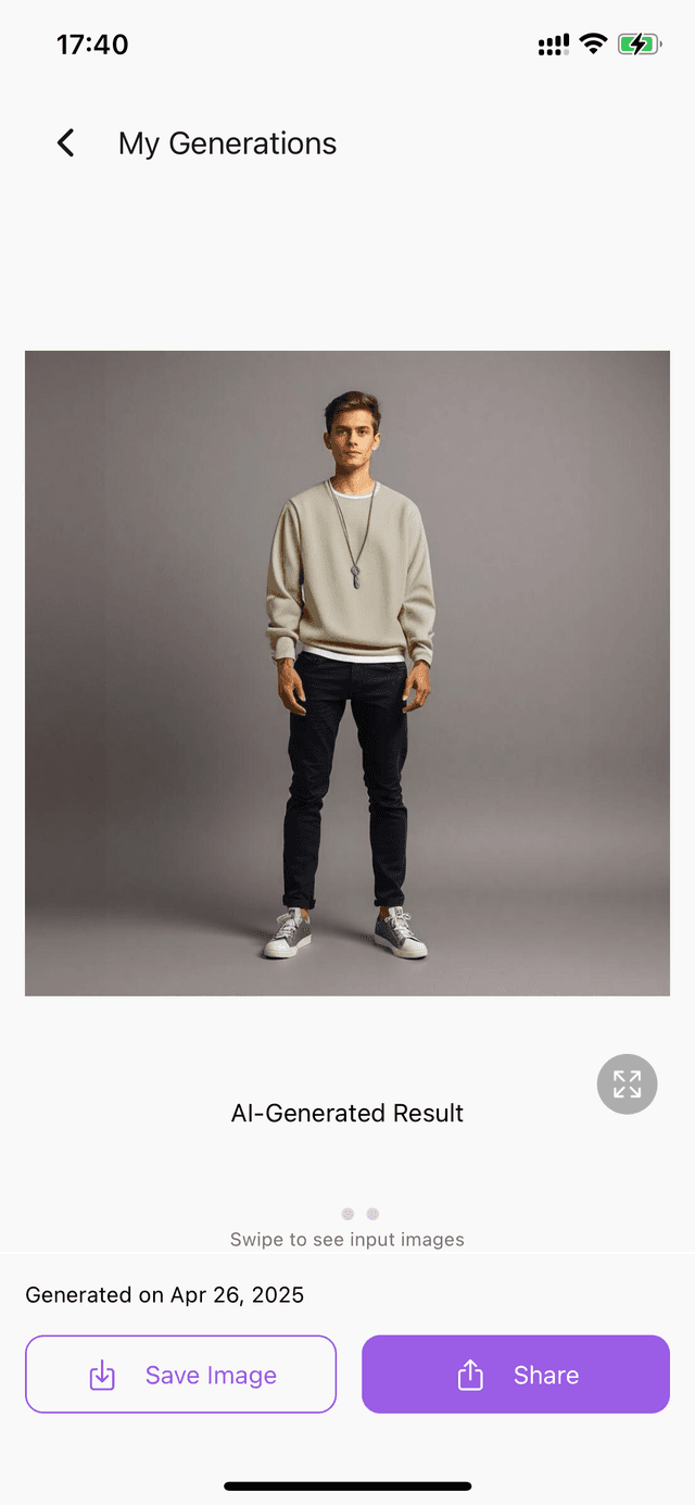 Step 3: Generate Your Look